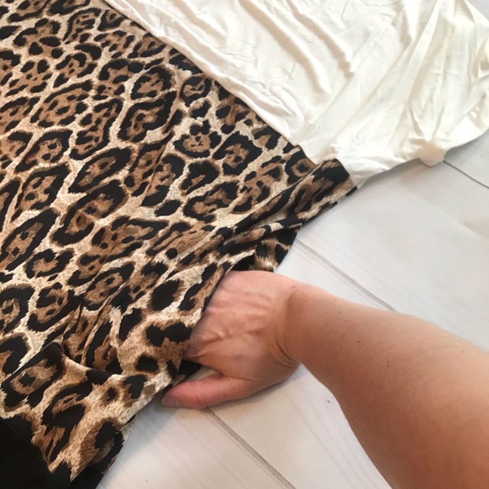 RESTOCKED Boutique Cheetah Color Block Dress - Picture 6 of 6